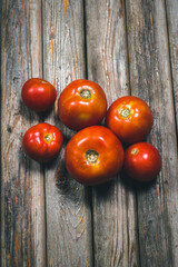 Tomatoes on the table