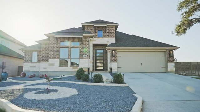 the front view of a home