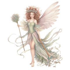 Whimsical Fairy, Watercolor, Magical Fairy