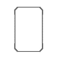 Simple Line Vintage Border Decoration