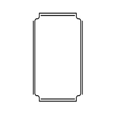 Simple Line Vintage Border Decoration