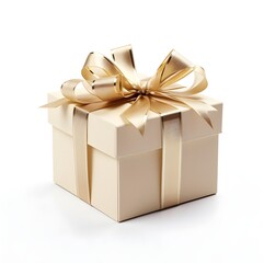 Obraz premium Gift box on white background. Generative AI