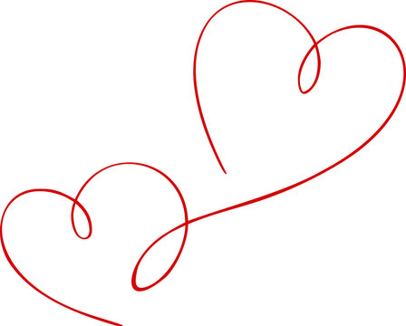 recommend clip art: Heart outline sketch logo vector illustration. Cute Love Heart symbol hand drawing stylized design element