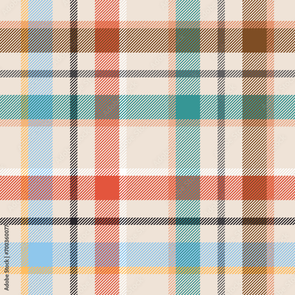 Poster plaid seamless pattern. repeating checker fabric for design prints plaids. repeated check ekose. che