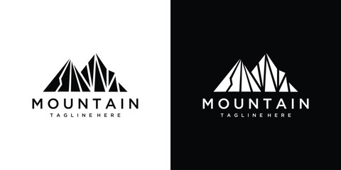 Montain logo design vector illustration concept
 - obrazy, fototapety, plakaty