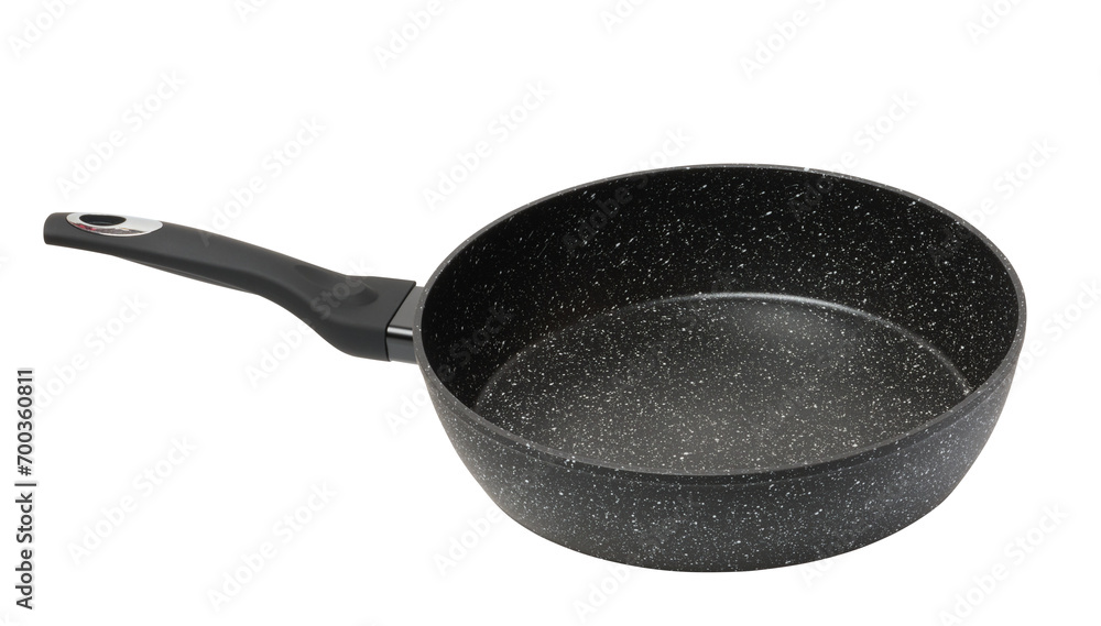 Poster new black empty round non-stick frying pan