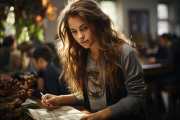 A vibrant scene unfolds on International Day of Education, showcasing diverse students engaged in learning, symbolizing global knowledge-sharing and educational empowerment for a brighter future