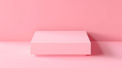 3D rendering minimalist background product booth, podium, stage, product commercial photography background, cosmetics booth