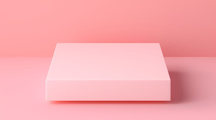 3D rendering minimalist background product booth, podium, stage, product commercial photography background, cosmetics booth