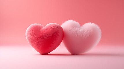 Fototapeta premium Valentine's Day hearts, Valentine's Day background, blank copy space