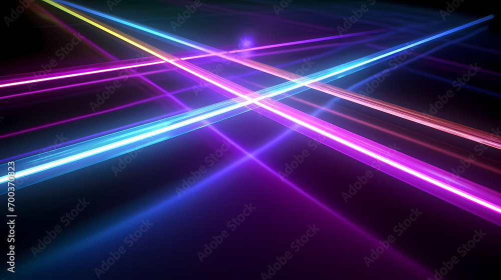 Poster digital technology blue rhythm wavy line abstract graphic poster web page ppt background with genera