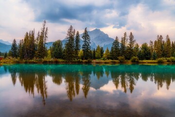 Reflections On The Banff Bow River