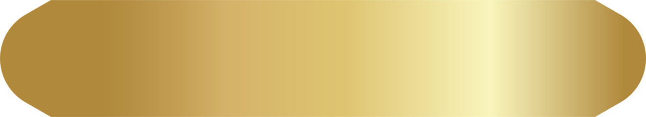 Golden label ribbon banner set