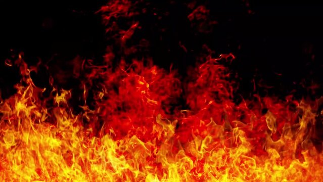 abstract background of red hot flames