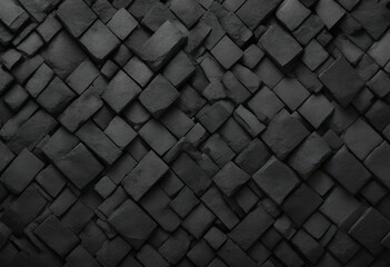 Black stone or rocks concrete texture background anthracite banner