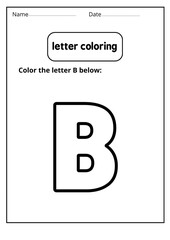 coloring letter b worksheets - letter b coloring sheets for toddlers - letter b worksheets preschool