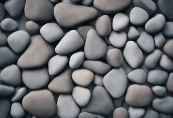 Grey stone concrete texture background banner Various size grey stones on sand