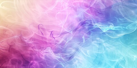 Fototapeta premium Ethereal colored smoke in shades of pink and blue blending softly.