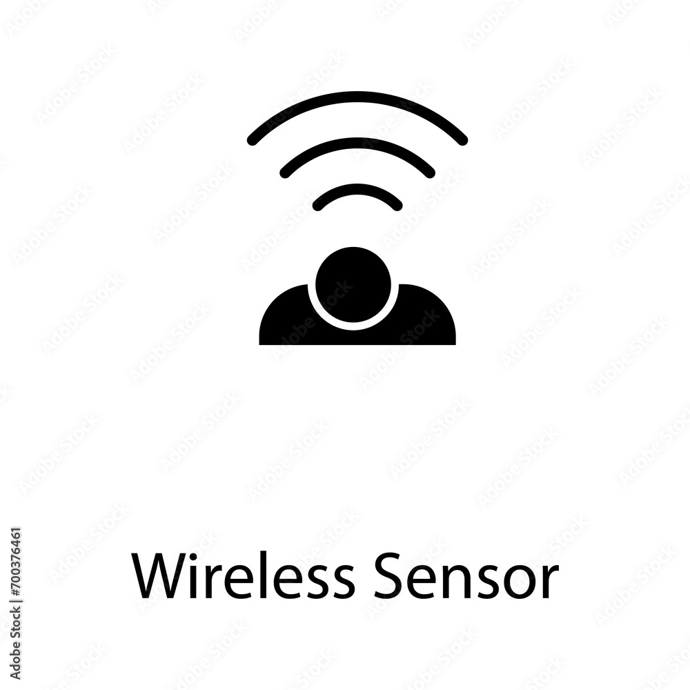 Poster wireless sensor icon. creative wireless sensor icon simple illustration on white background..eps