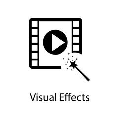 Visual Effects icon. Visual Effects icon for templates, simple illustration on white background..eps