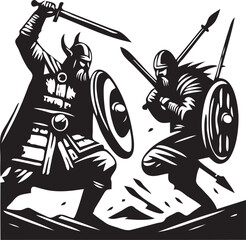 K&auml;mpfende Wikinger