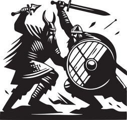 K&auml;mpfende Wikinger