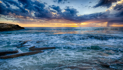 Sunset beach in Perth Western Australia
