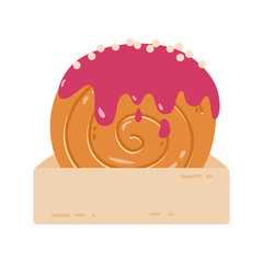 Croissant Bomboloni or Cromboloni, Known as New York Roll Pastry