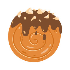 cromboloni round croissant new york roll.