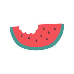 fresh Watermelon Sliced Pieces illustration