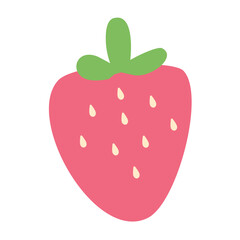 Fresh Organic Strawberries Fruit illustration