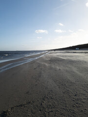 Baltic Sea Coast on Usedom Island in Winter in the Off-Season during Christmas