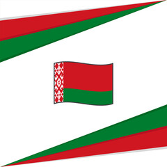Belarus Flag Abstract Background Design Template. Belarus Independence Day Banner Social Media Post. Belarus Design