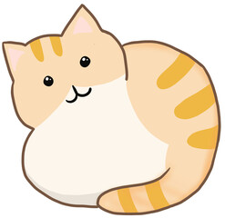 Orange cat illustration