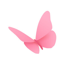 Vector gradient butterfly silhouettes flying