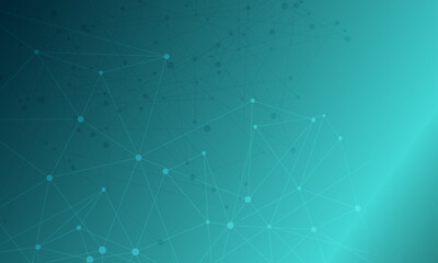 Vector blue neural network illustration background