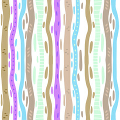 Vector hand drawn stripes background