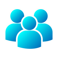 Vector people icon in flat style group of people symbol for your web site design