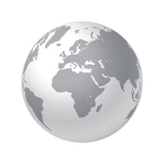 Vector earth globe design on white background