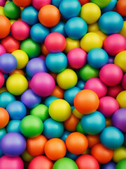burbujas de colores wallpaper full 4 k