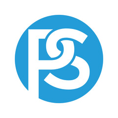 letter ps logo design