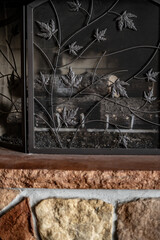 Close Up Macro Photography Mantel Fireplace Texture