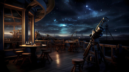 Telescopes and Starry Sky