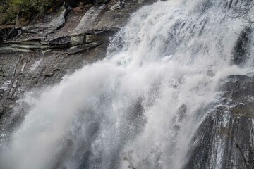 rainbow falls at Gorges State Park
