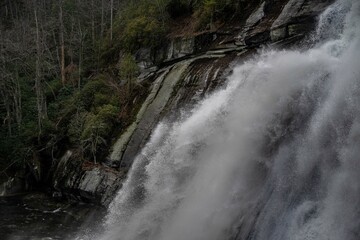 rainbow falls at Gorges State Park