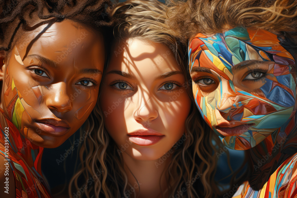 Poster a collaborative art project where people express their visions of an inclusive and equitable society