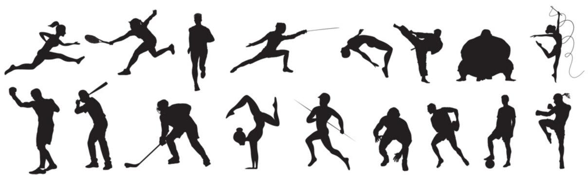 silhouette of a sport  person