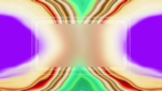 Glass morphism rectangle with gradient blur and frame element. Abstract background with copyspace
