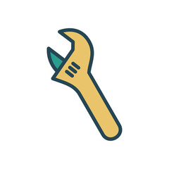 wrench icon vector design template
