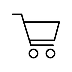shopping cart icon vector design template